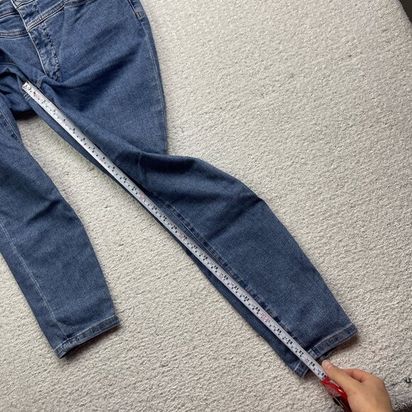 Y2K Tommy Jeans High Rise Curve Legging Light Blue Skinny Denim Womens Size 8 - Picture 8 of 13